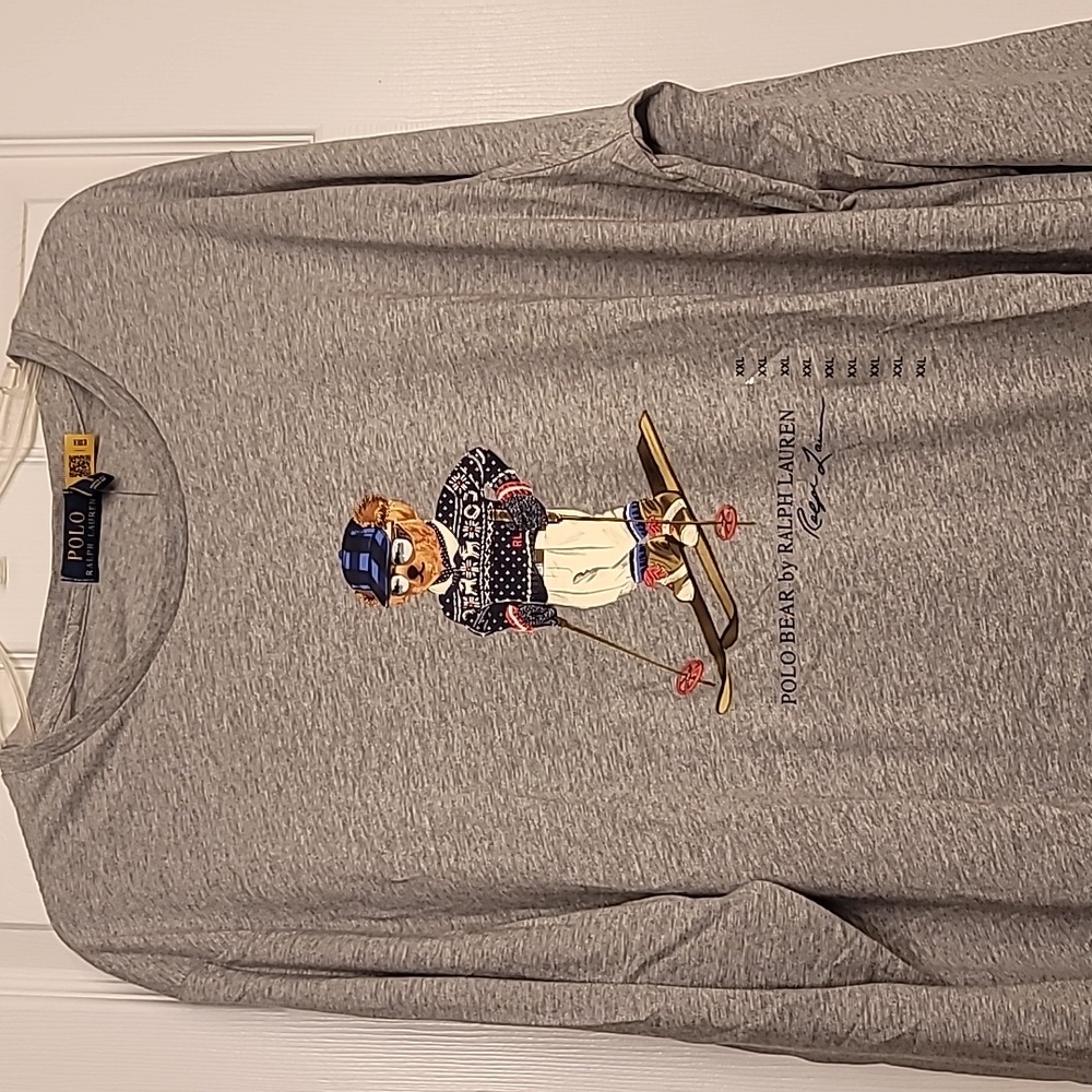 Polo Ralph Lauren Men’s Polo Ski Bear Long Sleeve T-shirt Size XXL New